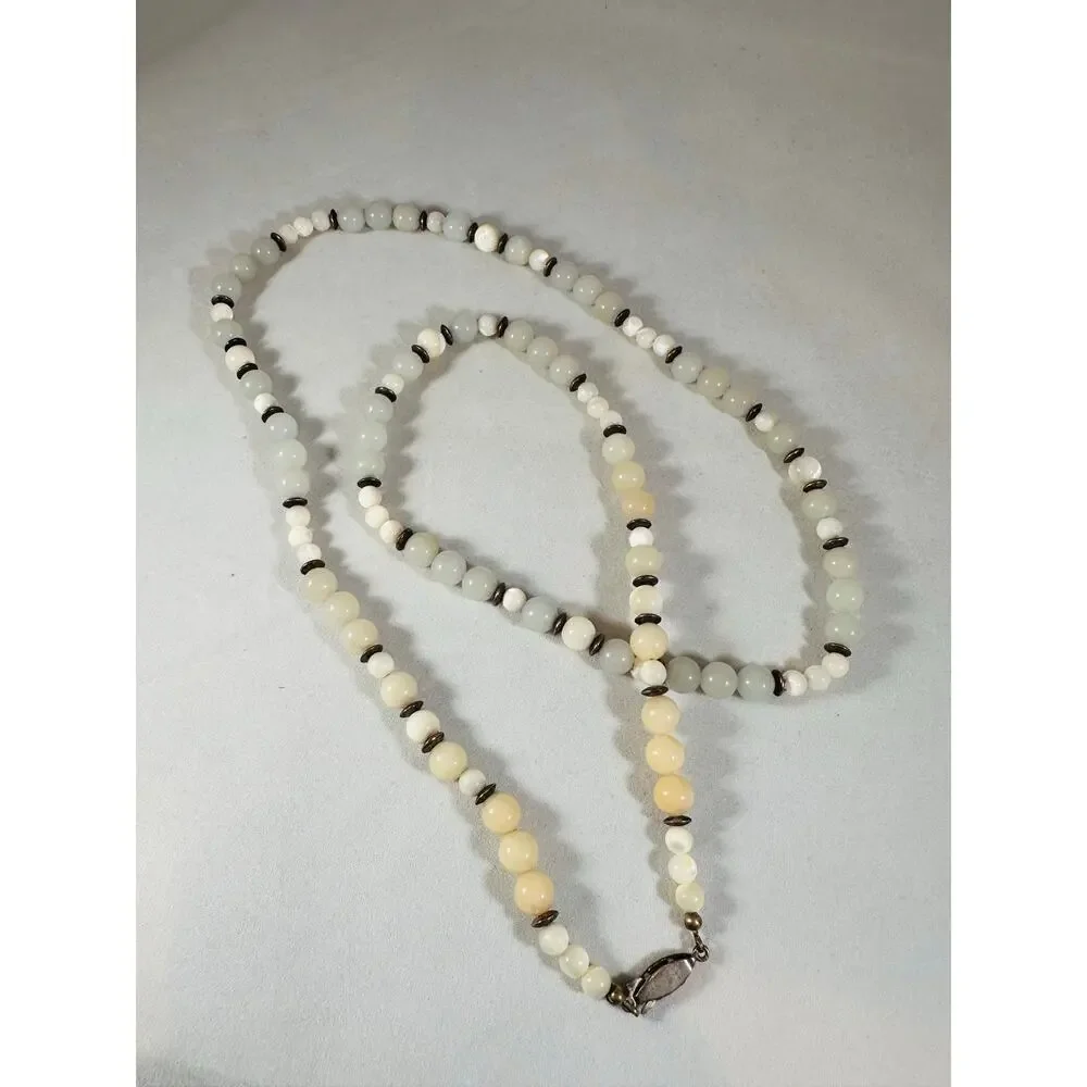 Vintage Beaded Opera Length Necklace 33